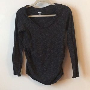 Old navy maternity gray-black long-sleeve shirt